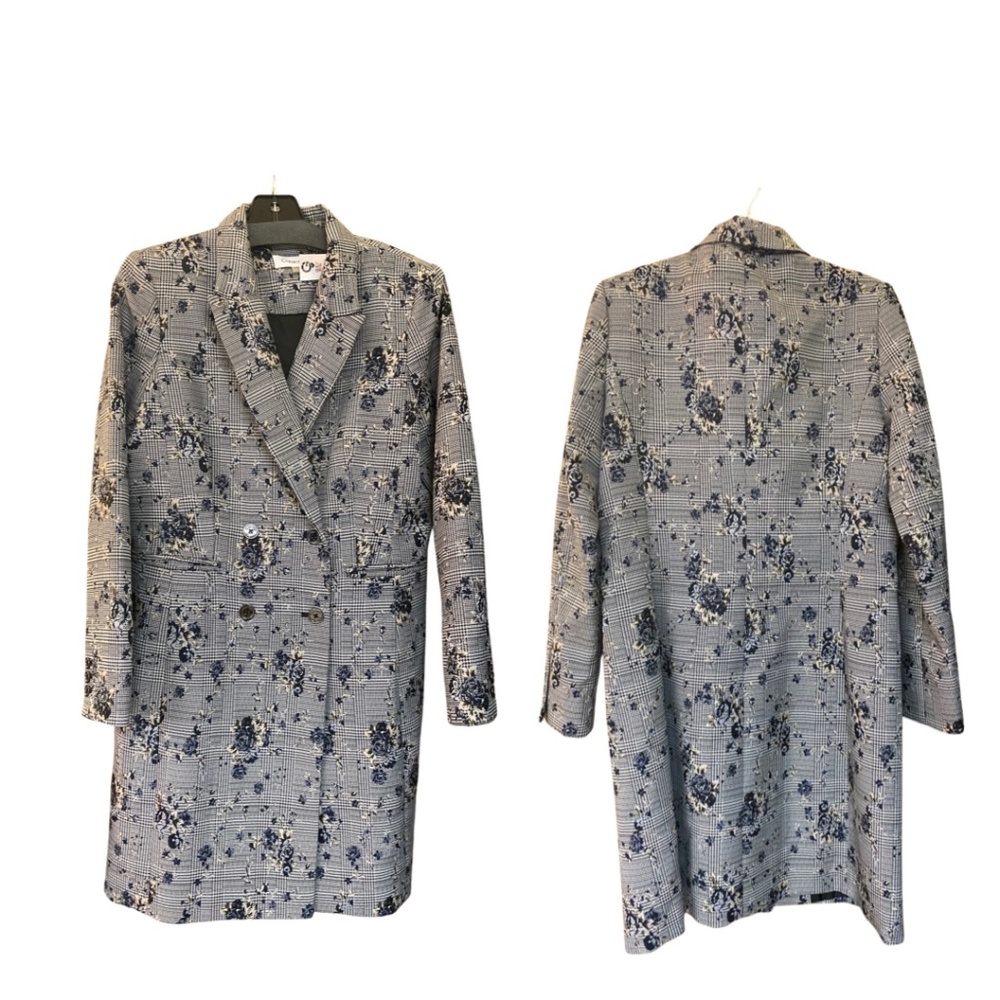 Calvin Klein flower printed peacoat Size 10
